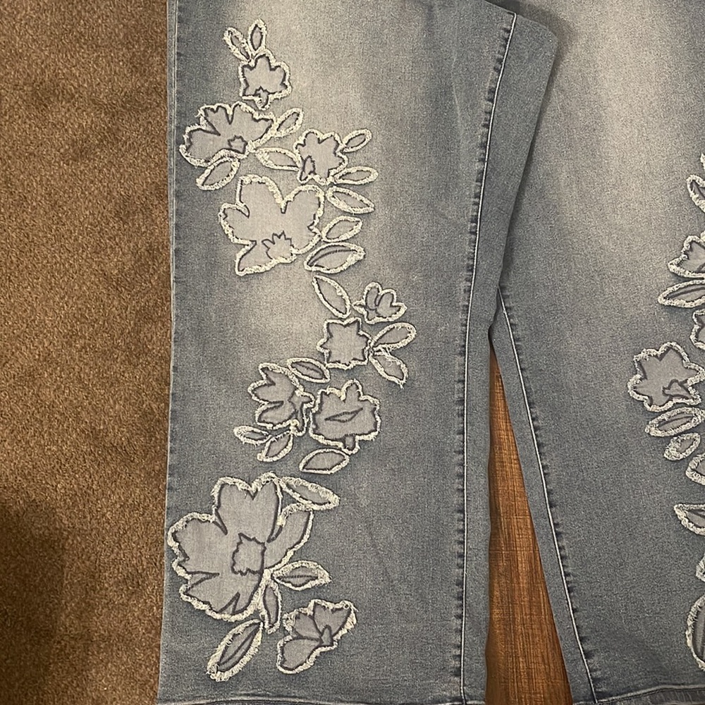 Diane Gilman blue jeans - Picture 2 of 6